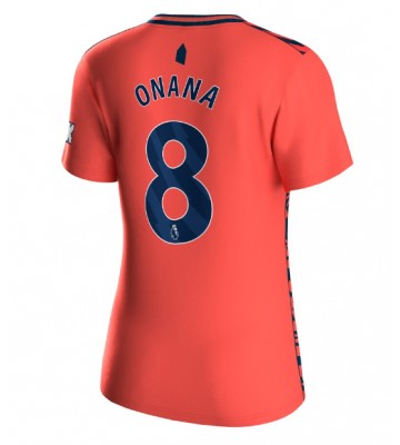 Everton Amadou Onana #8 Bortatröja Kvinnor 2023-24 Kortärmad